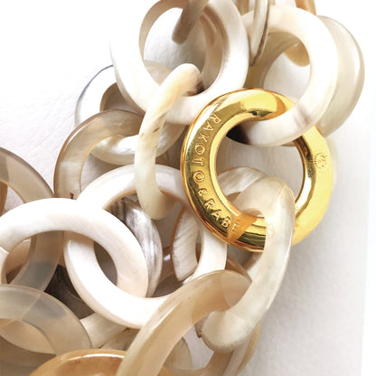 Halskette mit Zebu Hornringen