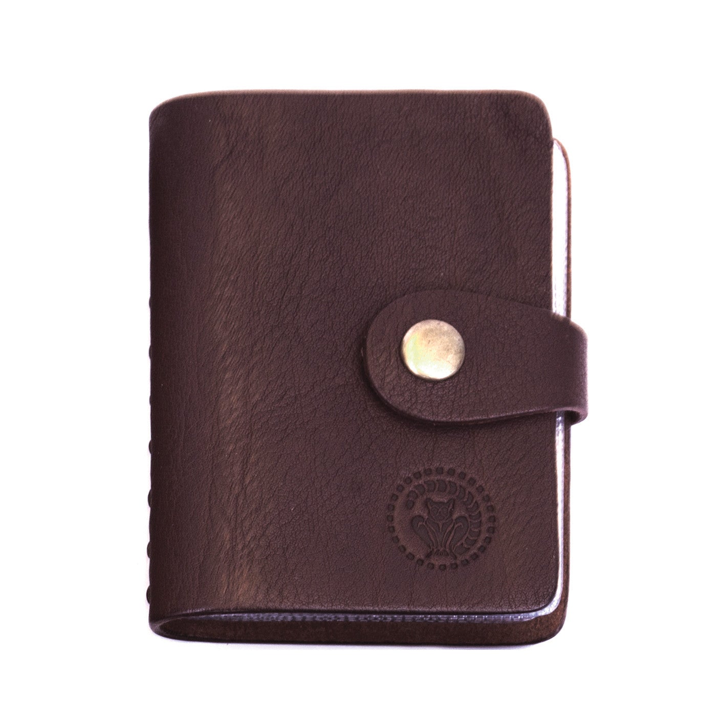 Visitenkarten Leder Etui Tawan in Orange, Chocolate, Olive und Schwarz